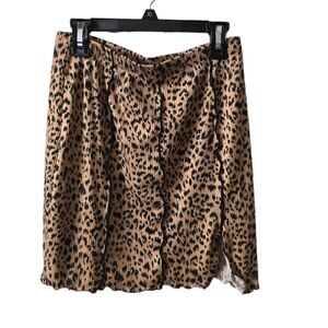 Just polly new yorkWomen's mini skirt Cheetah print Medium Stretchable 2